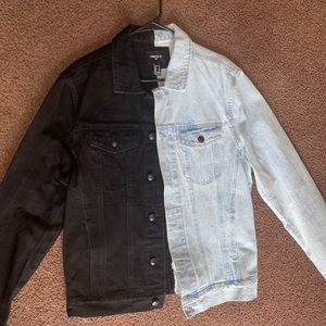Half & Half Denim Jacket